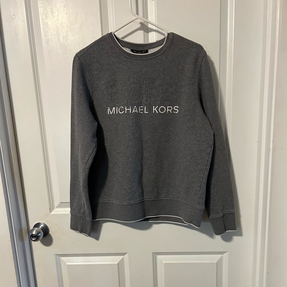 Michael Kors crewneck sweatshirt Ash, gray and white Kors logo sweatshirt Large - Picture 4 of 7